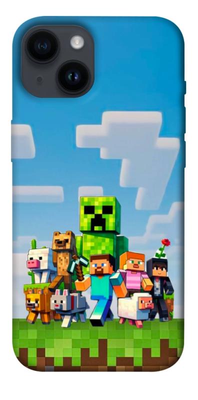 Чехол itsPrint Block Adventure для Apple iPhone 14 (6.1"), игры, купить оптом с доставкой