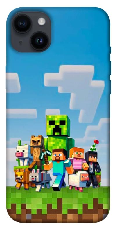 Чехол itsPrint Block Adventure для Apple iPhone 14 Plus (6.7"), игры, купить оптом с доставкой