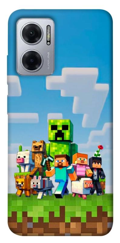 Чехол itsPrint Block Adventure для Xiaomi Redmi Note 11E, игры, купить оптом с доставкой