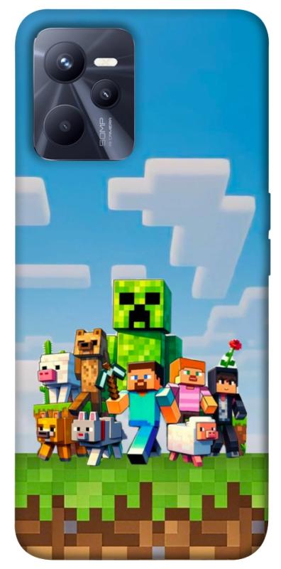 Чехол itsPrint Block Adventure для Realme C35, игры, купить оптом с доставкой