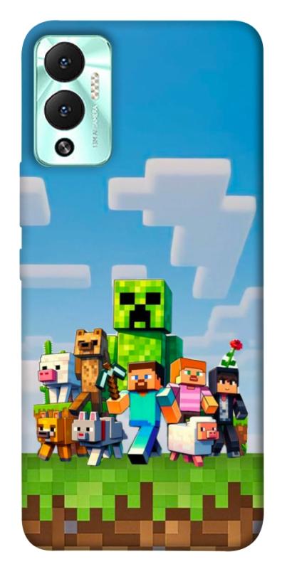 Чехол itsPrint Block Adventure для Infinix Hot 12 Play, игры, купить оптом с доставкой