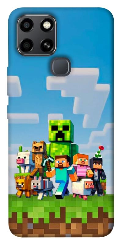 Чехол itsPrint Block Adventure для Infinix Smart 6, игры, купить оптом с доставкой