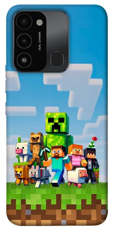 Чехол itsPrint Block Adventure для Tecno Spark Go 2022 (KG5m), игры, купить оптом с доставкой