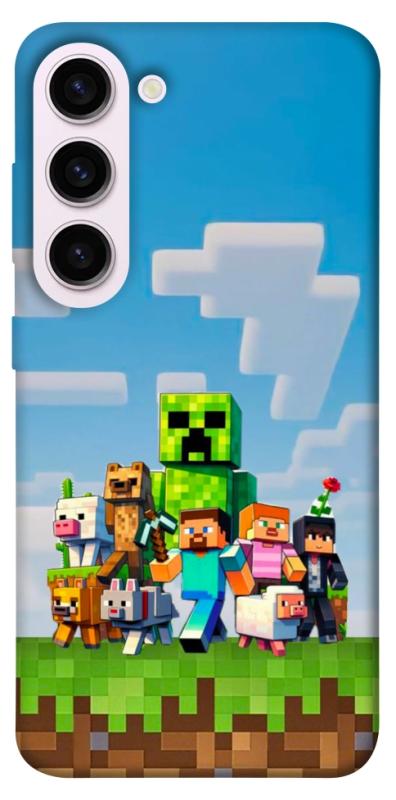 Чехол itsPrint Block Adventure для Samsung Galaxy S23+, игры, купить оптом с доставкой