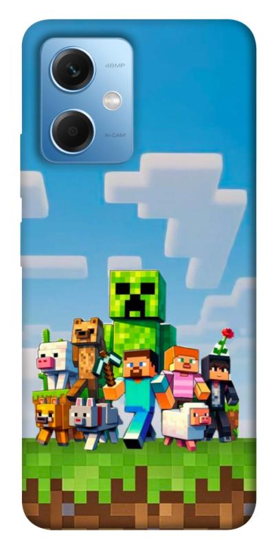 Чехол itsPrint Block Adventure для Xiaomi Redmi Note 12 5G, игры, купить оптом с доставкой