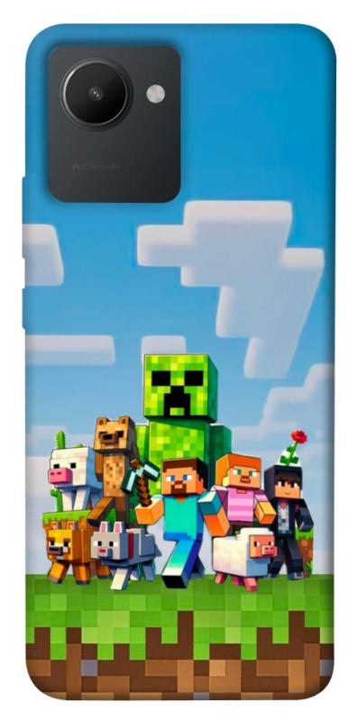 Чехол itsPrint Block Adventure для Realme C30, игры, купить оптом с доставкой