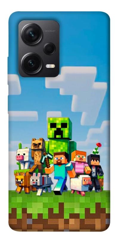 Чехол itsPrint Block Adventure для Xiaomi Redmi Note 12 Pro+ 5G, игры, купить оптом с доставкой