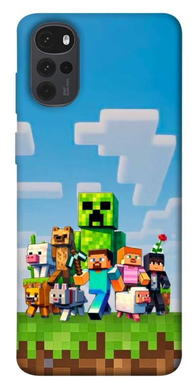 Чехол itsPrint Block Adventure для Motorola Moto G22, игры, купить оптом с доставкой