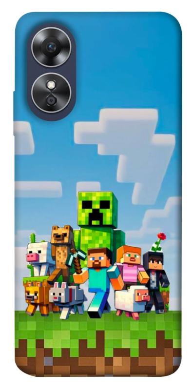 Чехол itsPrint Block Adventure для Oppo A17, игры, купить оптом с доставкой