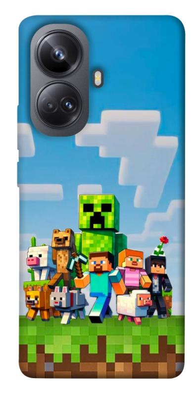 Чехол itsPrint Block Adventure для Realme 10 Pro+, игры, купить оптом с доставкой