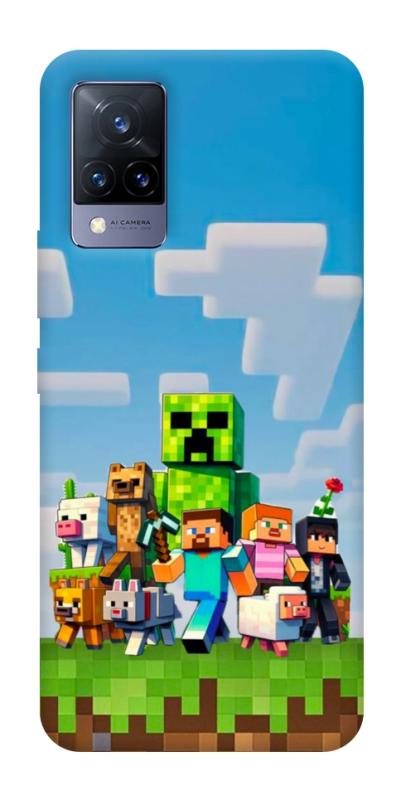 Чохол itsPrint Block Adventure для Vivo V21, ігри, купити оптом з доставкою