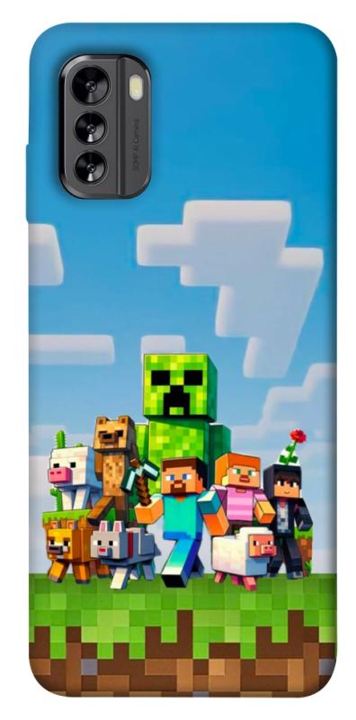 Чехол itsPrint Block Adventure для Nokia G60, игры, купить оптом с доставкой