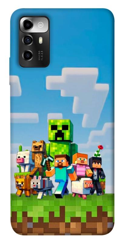 Чехол itsPrint Block Adventure для ZTE Blade A72, игры, купить оптом с доставкой