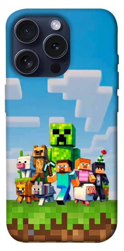 Чехол itsPrint Block Adventure для Apple iPhone 15 Pro (6.1"), игры, купить оптом с доставкой