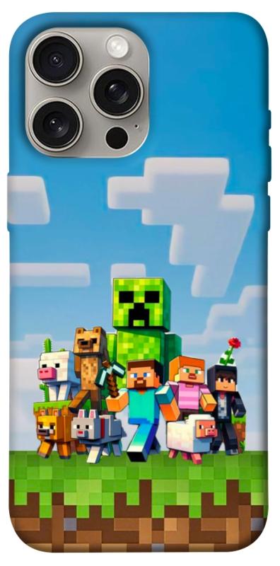 Чехол itsPrint Block Adventure для Apple iPhone 15 Pro Max (6.7"), игры, купить оптом с доставкой