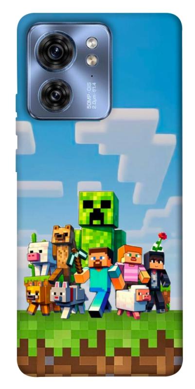 Чехол itsPrint Block Adventure для Motorola Edge 40, игры, купить оптом с доставкой
