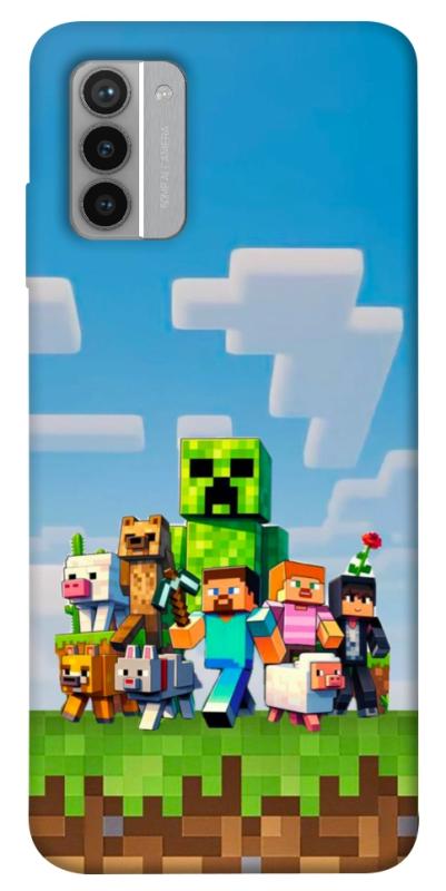 Чехол itsPrint Block Adventure для Nokia G42, игры, купить оптом с доставкой