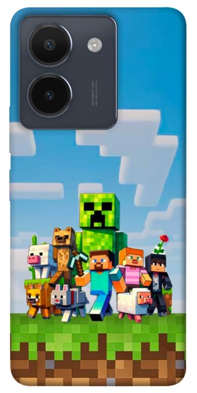 Чехол itsPrint Block Adventure для Vivo Y36, игры, купить оптом с доставкой