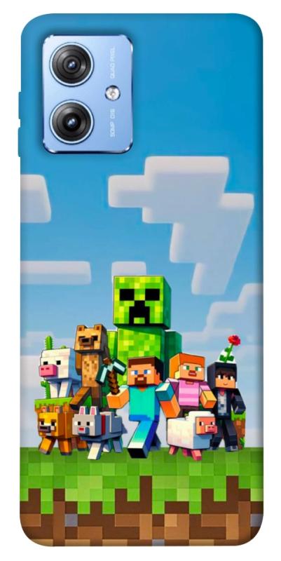 Чохол itsPrint Block Adventure для Motorola Moto G84, ігри, купити оптом з доставкою