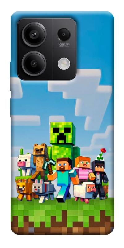 Чехол itsPrint Block Adventure для Xiaomi Redmi Note 13 5G, игры, купить оптом с доставкой