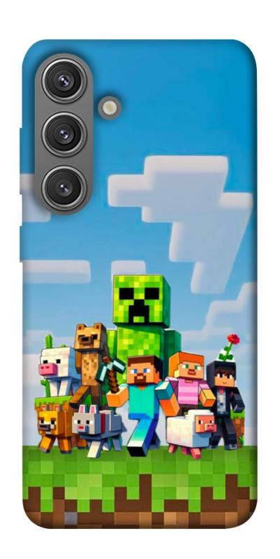Чехол itsPrint Block Adventure для Samsung Galaxy S24+, игры, купить оптом с доставкой