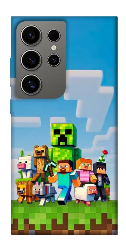 Чехол itsPrint Block Adventure для Samsung Galaxy S24 Ultra, игры, купить оптом с доставкой