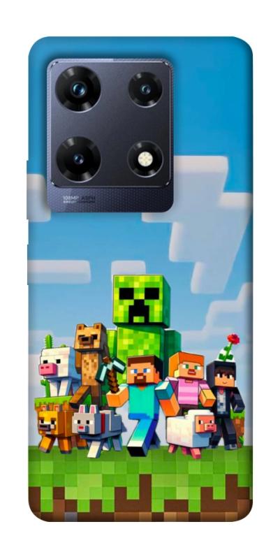 Чехол itsPrint Block Adventure для Infinix Note 30 Pro, игры, купить оптом с доставкой