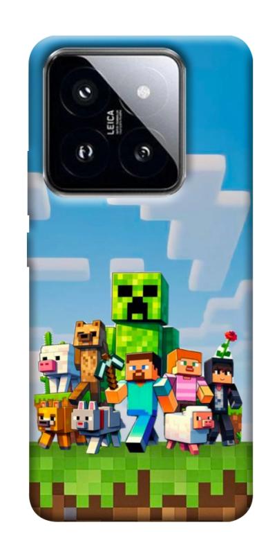 Чохол itsPrint Block Adventure для Xiaomi 14 Pro, ігри, купити оптом з доставкою