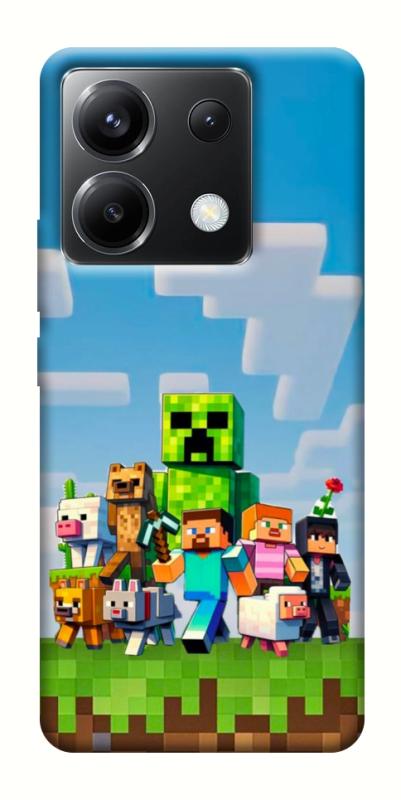 Чехол itsPrint Block Adventure для Xiaomi Poco X6, игры, купить оптом с доставкой