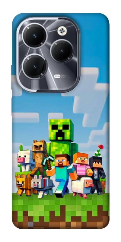 Чехол itsPrint Block Adventure для Infinix Hot 40, игры, купить оптом с доставкой