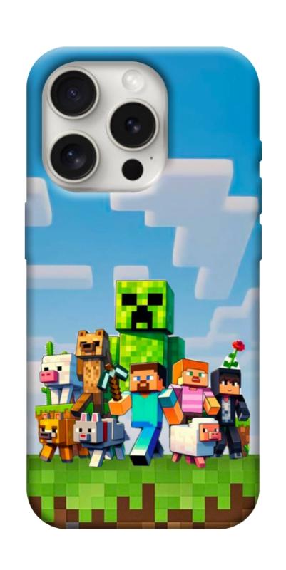 Чехол itsPrint Block Adventure для Apple iPhone 16 Pro (6.3"), игры, купить оптом с доставкой
