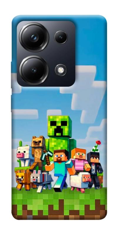 Чехол itsPrint Block Adventure для Xiaomi Redmi 13 4G / Poco M6 4G, игры, купить оптом с доставкой