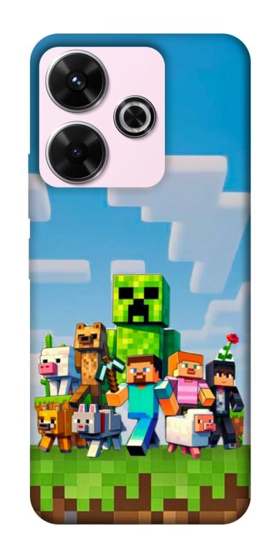 Чехол itsPrint Block Adventure для Xiaomi Redmi 13 4G / Poco M6 4G, игры, купить оптом с доставкой