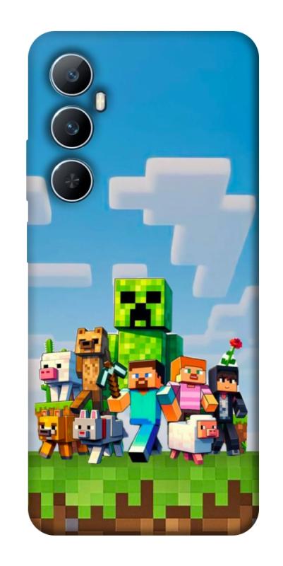 Чехол itsPrint Block Adventure для Realme C65 4G, игры, купить оптом с доставкой