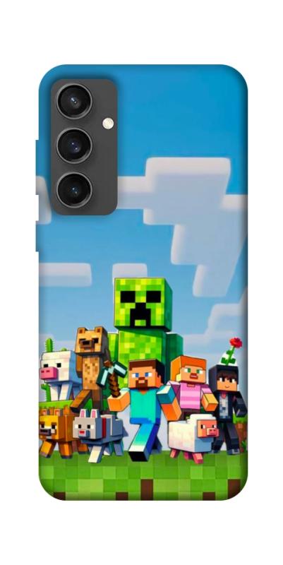 Чехол itsPrint Block Adventure для Samsung Galaxy S24 FE, игры, купить оптом с доставкой