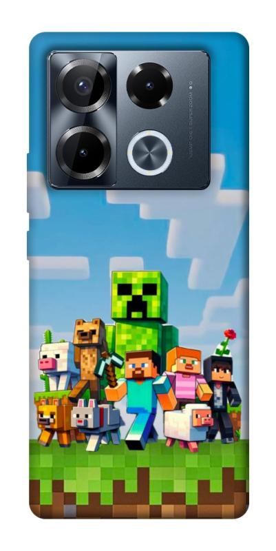 Чехол itsPrint Block Adventure для Infinix Note 40 Pro 4G, игры, купить оптом с доставкой