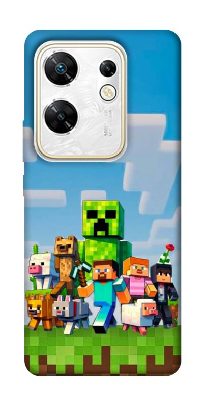 Чехол itsPrint Block Adventure для Infinix Zero 30 4G, игры, купить оптом с доставкой