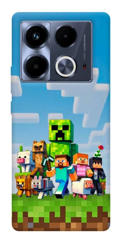 Чехол itsPrint Block Adventure для Infinix Note 40 4G, игры, купить оптом с доставкой