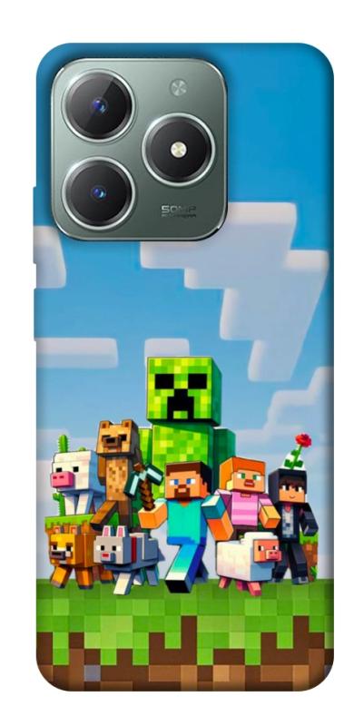 Чехол itsPrint Block Adventure для Realme C61 4G, игры, купить оптом с доставкой