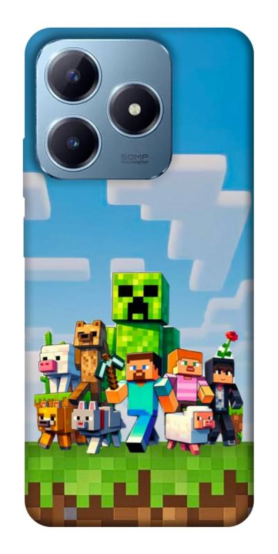 Чехол itsPrint Block Adventure для Realme C63 4G, игры, купить оптом с доставкой