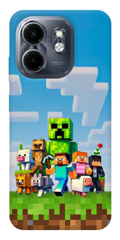 Чехол itsPrint Block Adventure для Infinix Smart 9 4G / Hot 50i, игры, купить оптом с доставкой
