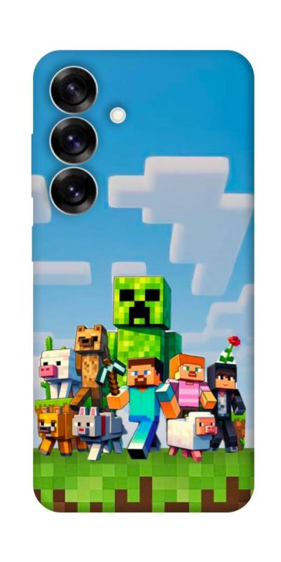 Чехол itsPrint Block Adventure для Samsung Galaxy S25, игры, купить оптом с доставкой