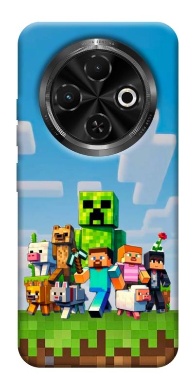 Чохол itsPrint Block Adventure для TECNO Spark 30C, ігри, купити оптом з доставкою