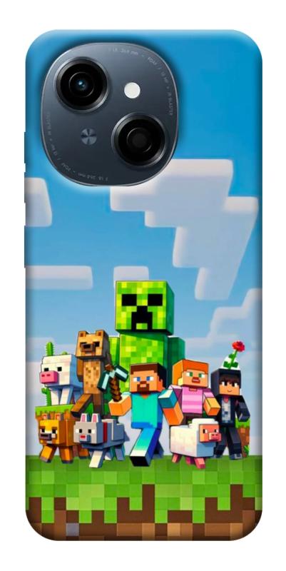 Чехол itsPrint Block Adventure для TECNO Spark Go 1, игры, купить оптом с доставкой