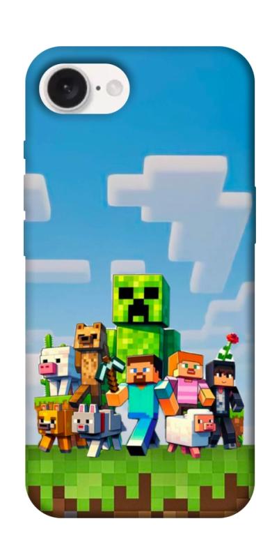 Чехол itsPrint Block Adventure для Apple iPhone 16e (6.1"), игры, купить оптом с доставкой