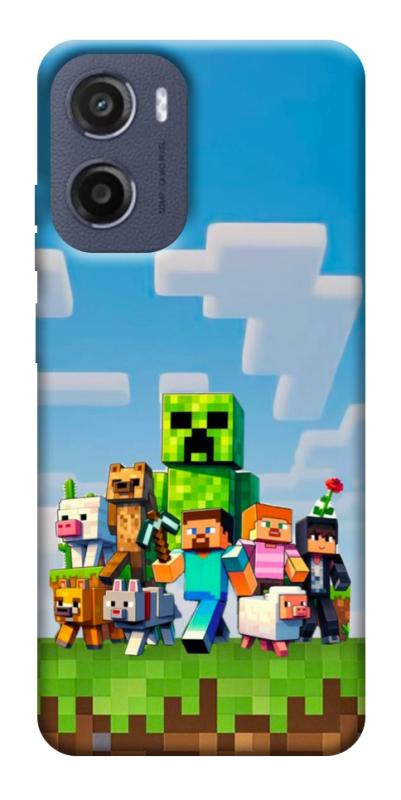 Чехол itsPrint Block Adventure для Motorola Moto G05, игры, купить оптом с доставкой