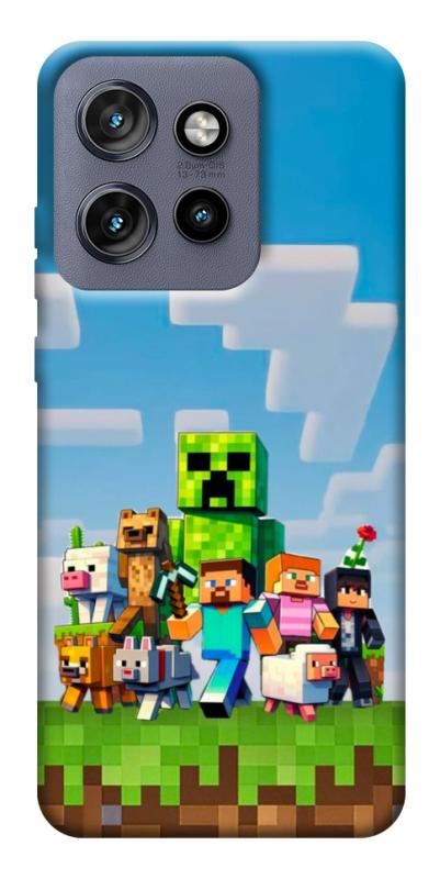 Чехол itsPrint Block Adventure для Motorola Edge 50 Neo, игры, купить оптом с доставкой