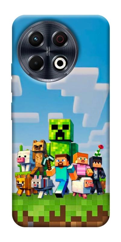 Чехол itsPrint Block Adventure для TECNO Spark 30 Pro (KL7), игры, купить оптом с доставкой