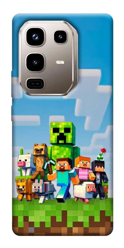 Чехол itsPrint Block Adventure для Infinix Note 50 Pro 4G, игры, купить оптом с доставкой
