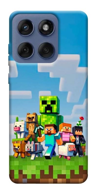 Чехол itsPrint Block Adventure для Motorola Edge 60 Fusion, игры, купить оптом с доставкой